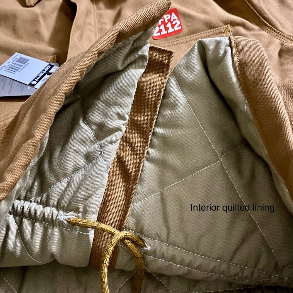 Carhartt FR Flame Resistance duck quilt lined work jacket XL NFPA 2112 NWT - Picture 16 of 16